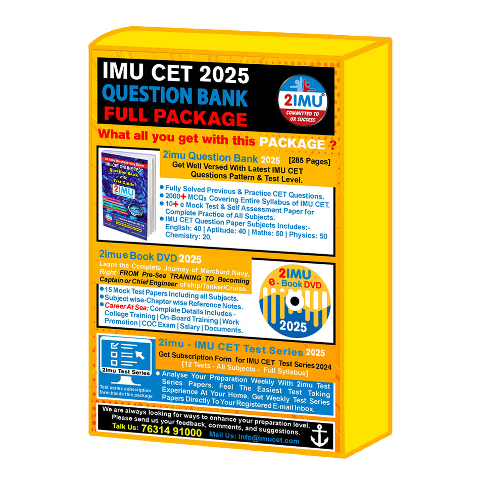 IMU CET Question Bank 2025